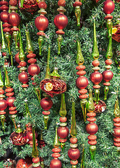 Image showing Christmas tree detail