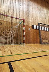 Image showing Retro indoor soccer goal