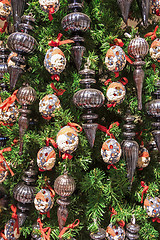 Image showing Christmas tree detail