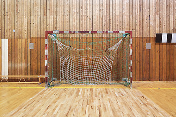 Image showing Retro indoor soccer goal