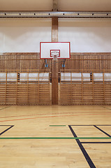 Image showing Retro indoor gymnasium