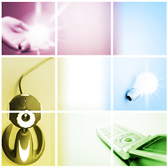 Image showing Colorful communication collage.