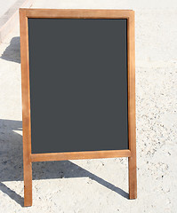 Image showing Restaurant menu chalkboard 