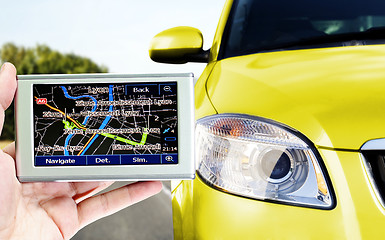 Image showing Gps in a man hand.