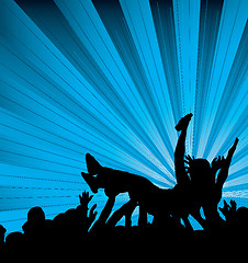 Image showing crowd surf