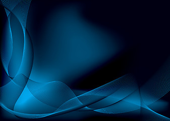 Image showing electric blue flow l