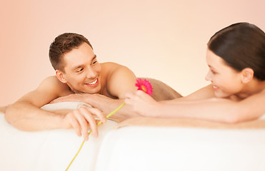 Image showing couple in spa