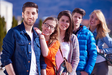 Image showing happy students group