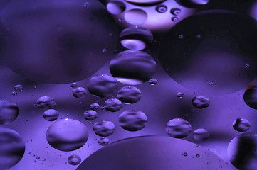 Image showing purple floating bubbles