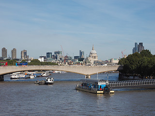 Image showing Waterloo Bridge in London