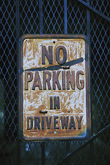 Image showing No Parking Sign