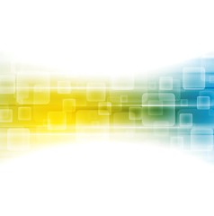 Image showing Yellow blue shiny tech background