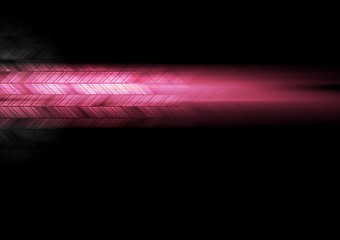 Image showing Dark pink glowing abstract tech background