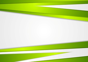 Image showing Abstract corporate green stripes vector background