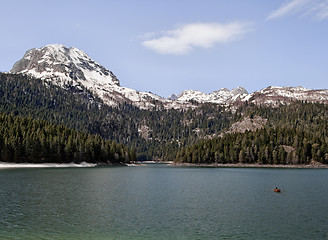 Image showing Black lake in Montenegro