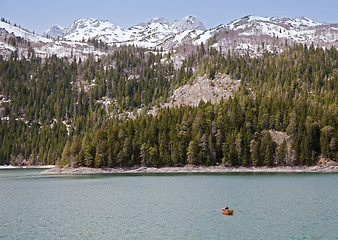 Image showing Black lake in Montenegro