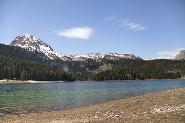 Image showing Black lake in Montenegro