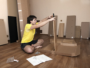 Image showing Assembling furniture