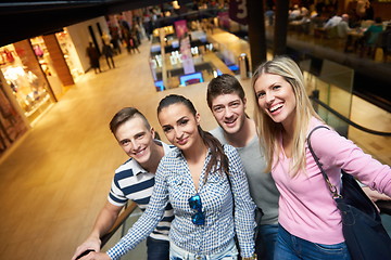 Image showing friends in shopping