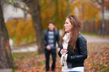 Image showing autumn couple