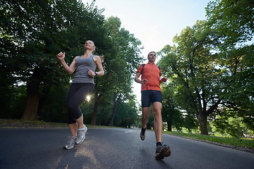 Image showing couple jogging