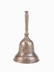 Image showing Old Brass Bell, upright