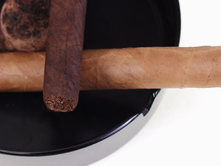 Image showing Two Cigars, close