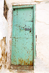 Image showing old door in morocco africa ancien metal green 