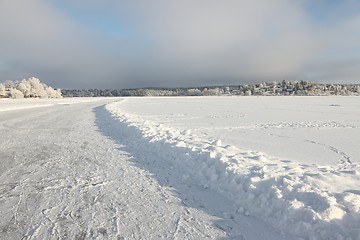 Image showing Frozen lake