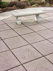 Image showing Stone Bench, long