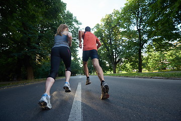 Image showing couple jogging