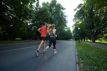 Image showing couple jogging