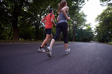 Image showing couple jogging