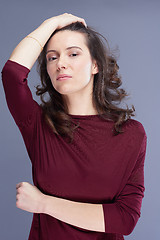 Image showing portrait of young woman isolated