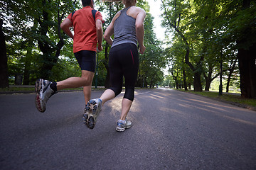 Image showing couple jogging