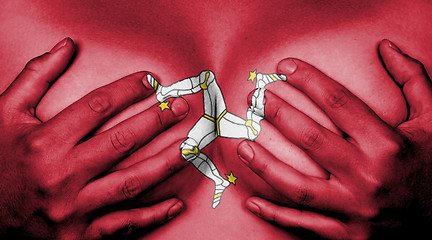 Image showing Hands covering breasts