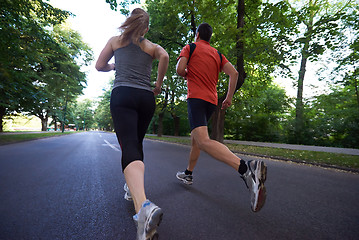 Image showing couple jogging