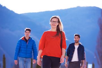 Image showing happy students group