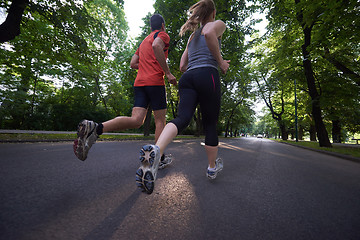 Image showing couple jogging