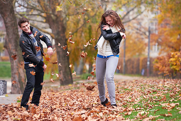 Image showing autumn couple