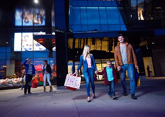 Image showing Group Of Friends Enjoying Shopping