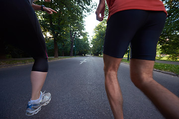 Image showing couple jogging