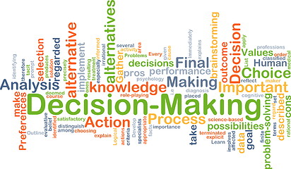 Image showing Decision-making background concept