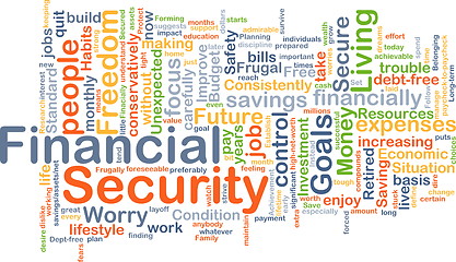 Image showing Financial security background concept