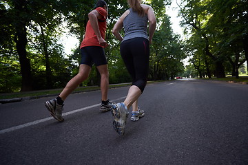 Image showing couple jogging