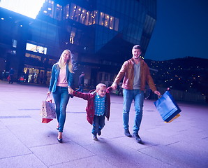 Image showing Group Of Friends Enjoying Shopping