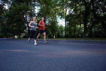 Image showing couple jogging