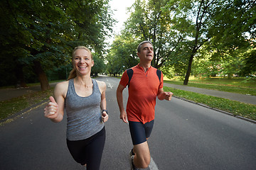 Image showing couple jogging