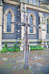 Image showing door southwark  cathedral in london england old construction and