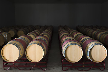 Image showing Wine barrels